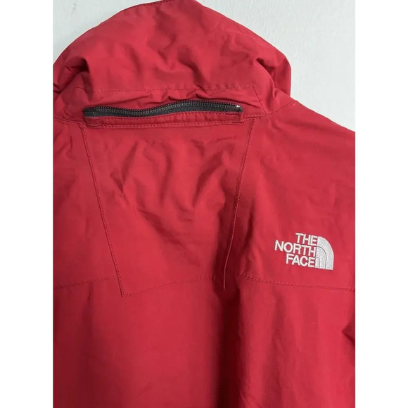 Vintage The North Face Red & Gray Waterproof Jacket Hyvent Size Medium Nylon Men - Picture 6 of 16